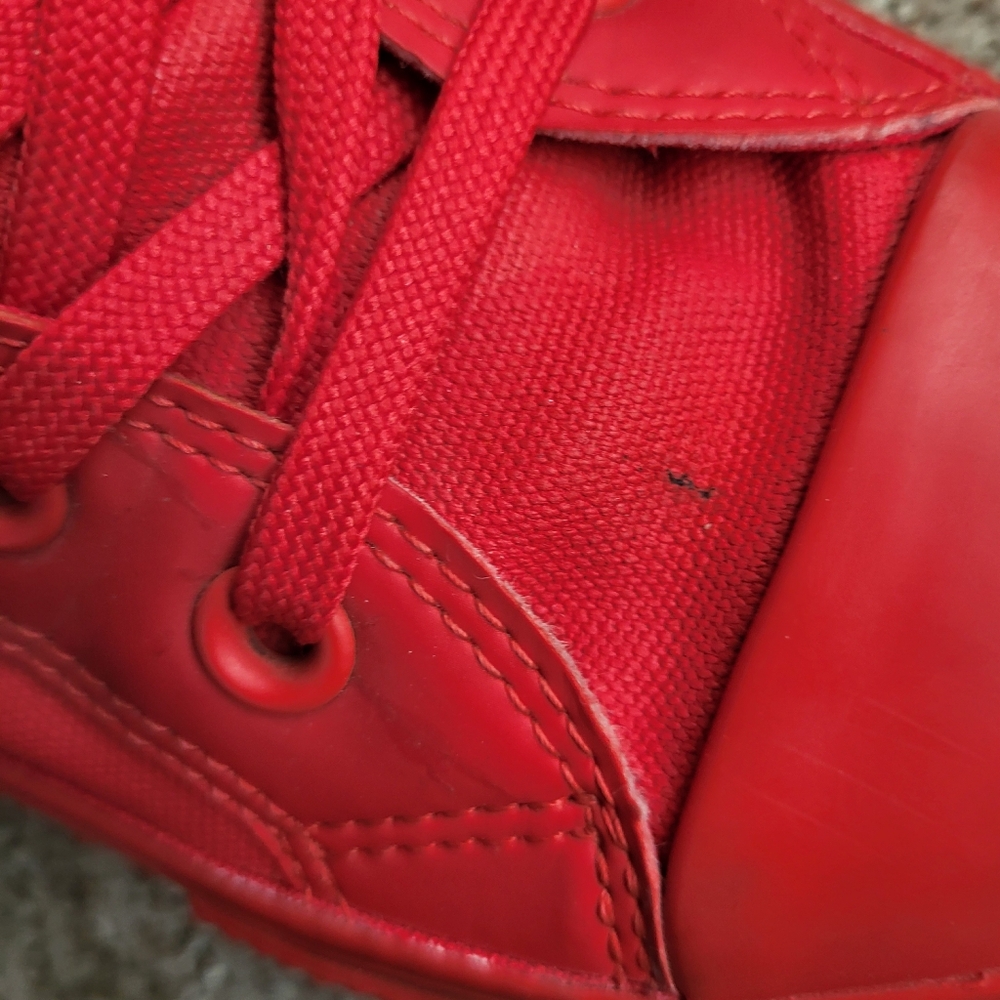 Converse Rubber Red All Stars Chuck Taylor Guard High Top sz 6 mens 8 wo… - Picture 7 of 10